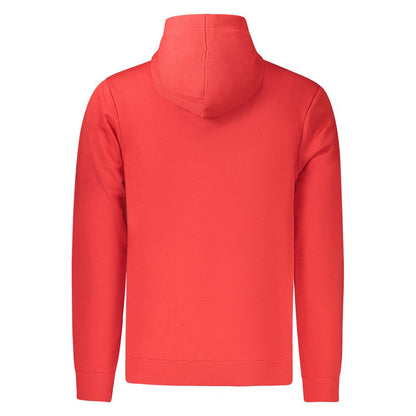Hooded Sweatshirt Hoodie by Fila for men in organic cotton & polyester red & print showcases a city-ready silhouette, artfully detailed with a signature and for a city-ready finish.