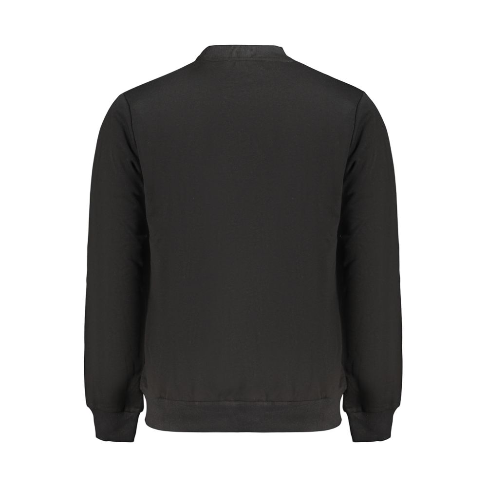 Sweatshirt by Fila for men in organic cotton & polyester black & print features an enviable silhouette, showcasing a premium and refined for a truly enviable finish.