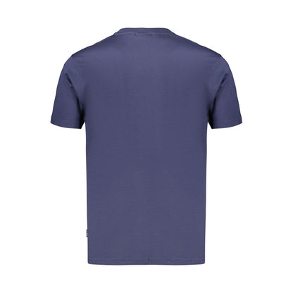 Activewear T-Shirt by Fila for men in organic cotton blue features a sporty silhouette with and , showcasing innovative for a sporty finish.