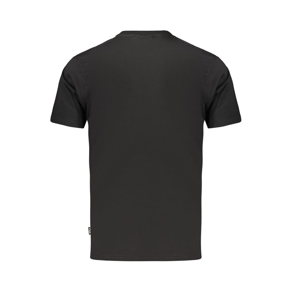 Activewear T-Shirt by Fila for men in organic cotton black & signature features an contemporary design with , a length, and a contemporary .
