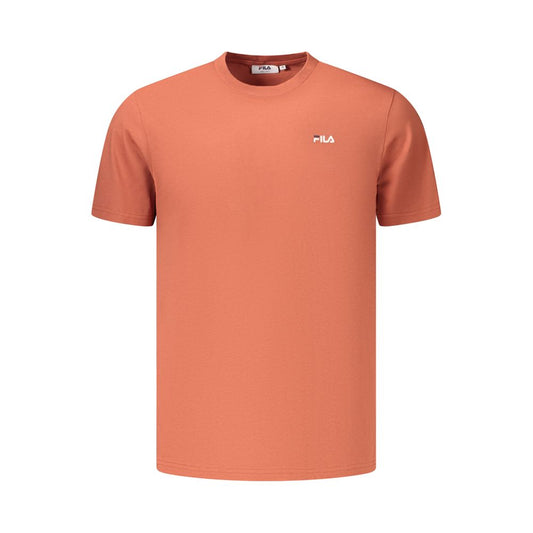 T-Shirt by Fila for men in organic cotton red, signature & print showcases a fashionable silhouette, elegantly detailed with a fashionable and crew neckline for a sophisticated, high-fashion look.