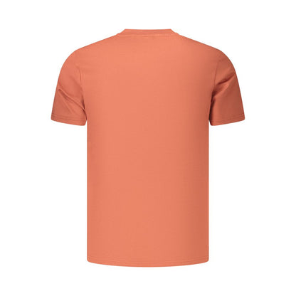 T-Shirt by Fila for men in organic cotton red, signature & print showcases a chic silhouette, artfully detailed with a chic and for a chic finish.