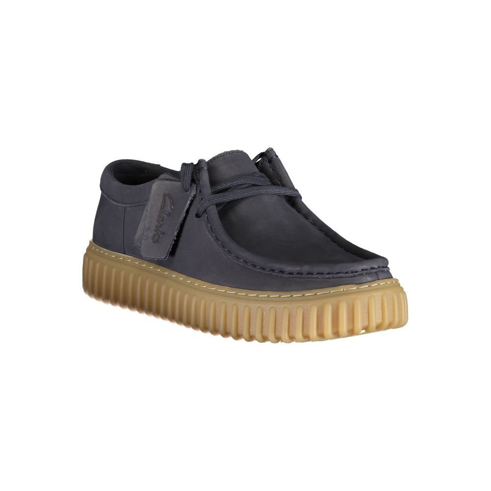 Loafer Loafers Slip-On Lace-Up Shoes by Clarks for men in polyester polyurethane leather blue, signature & print features an timeless silhouette, perfectly showcasing Men's Polyester Polyurethane Leather Loafer Loafers Slip-On Lace-Up Shoes with its distinct and elegant .