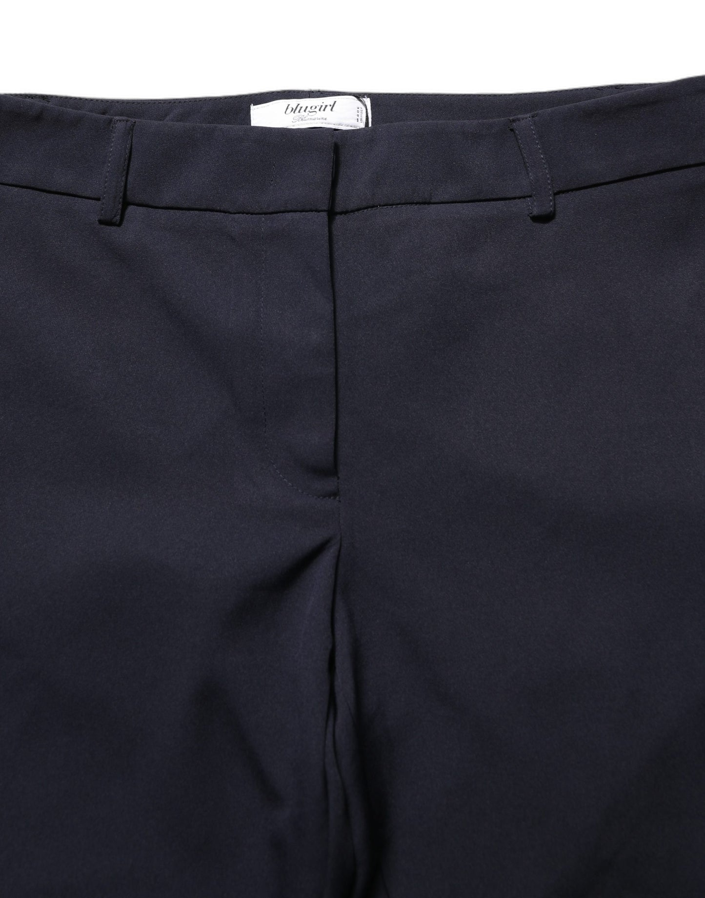 Blugirl Dark Blue High Waist Straight Dress Formal Trouser Pants