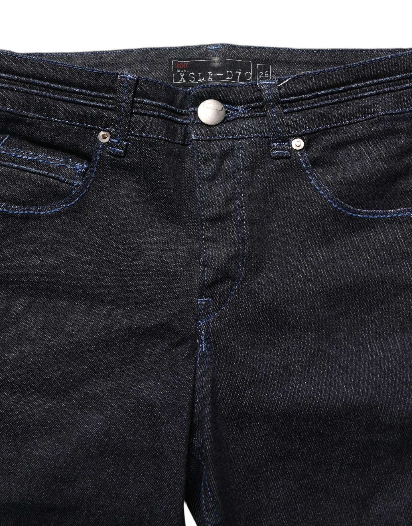 Acht Black Cotton Stretch HighWaist Skinny Denim Trouser Jeans
