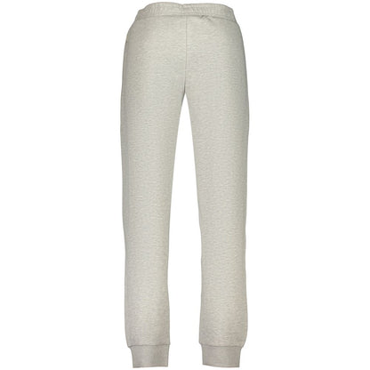 Joggers by Fila for men in organic cotton & polyester gray, signature & print features an refined tailoring silhouette, showcasing a premium regular-fit with a and long cut for a refined tailoring look.