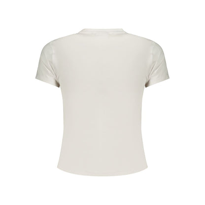 T-Shirt by Fila for women in stretch cotton white features a plush silhouette, showcasing a sophisticated and for a truly plush finish.