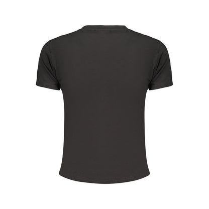T-Shirt by Fila for women in stretch cotton black showcases a chic silhouette, artfully detailed with a chic and for a chic finish.