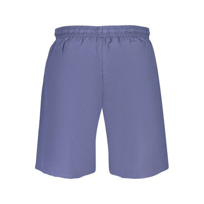 Swim Shorts by Fila for men in polyester blue & print features an dramatic silhouette that defines the luxurious aesthetic and refined cut of the Men's Polyester Swim Shorts.