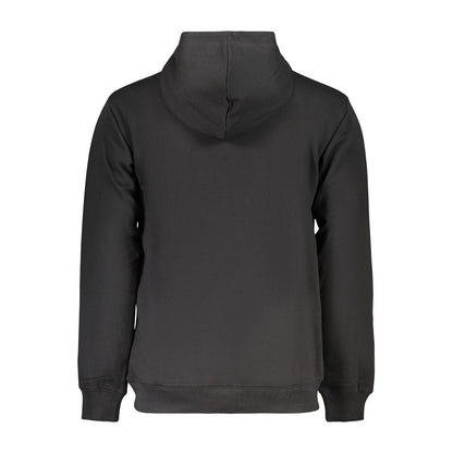 Hooded Sweatshirt Hoodie by Fila for men in organic cotton & polyester black features an avant-garde silhouette, showcasing a sophisticated and detail for a truly avant-garde finish.