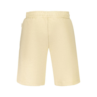 Activewear Shorts by Fila for men in organic cotton & polyester beige & print features a dynamic silhouette with a athletic , showcasing adjustable-waistband in a premium short cut for high-performance style.