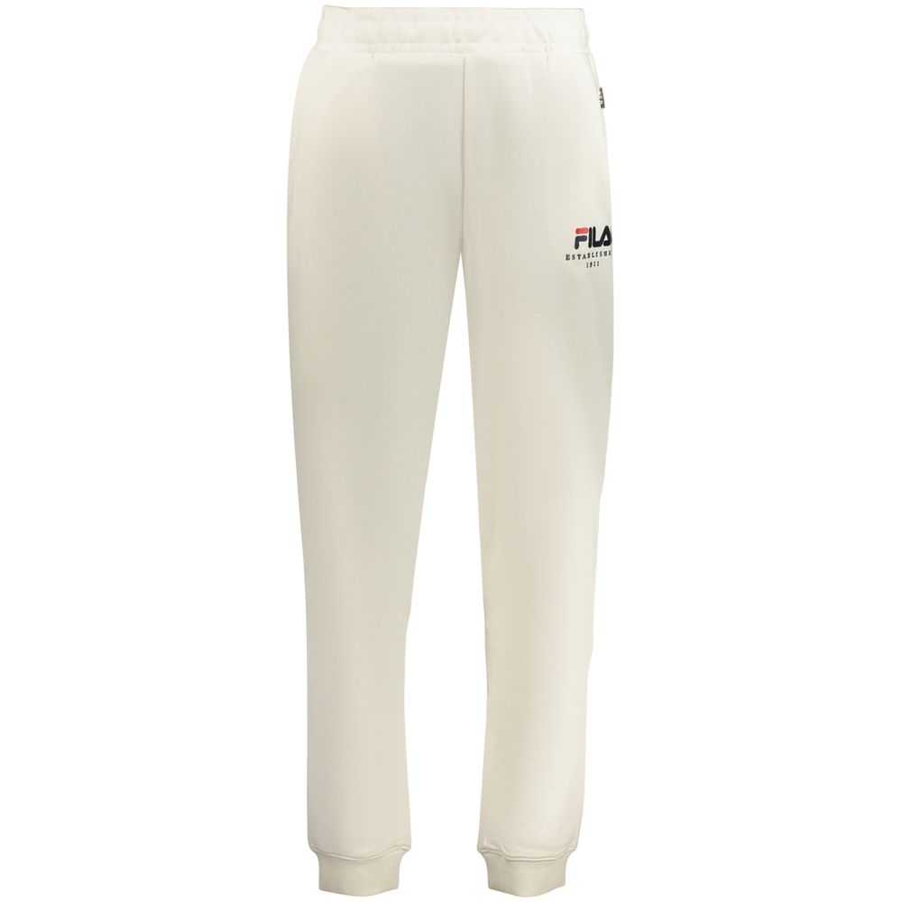 Joggers by Fila for men in organic cotton & polyester white features a refined silhouette with a refined regular-fit, defined by a and a refined long for a refined finish.