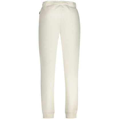 Joggers by Fila for men in organic cotton & polyester white features a polished silhouette with a polished regular-fit, reaching a polished long and finished with a polished .