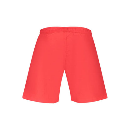 Swim Shorts by Fila for men in polyester red & print features an dramatic silhouette that defines the luxurious aesthetic and refined cut of the Men's Polyester Swim Shorts.
