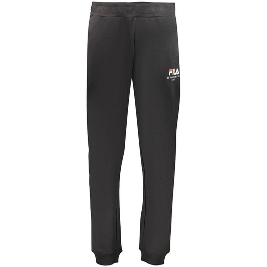 Joggers by Fila for men in organic cotton & polyester black features a refined silhouette with a refined athletic & regular-fit, defined by a and a refined long for a refined finish.