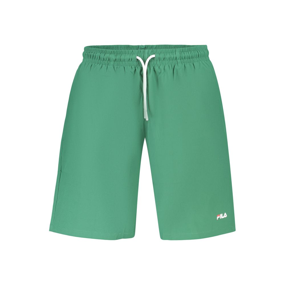 Swim Shorts by Fila for men in polyester green & print features an glamourous silhouette from the Men's Polyester Swim Shorts collection, highlighting a refined fit and glamourous cut for a premium poolside look.