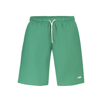 Swim Shorts by Fila for men in polyester green & print features an glamourous silhouette from the Men's Polyester Swim Shorts collection, highlighting a refined fit and glamourous cut for a premium poolside look.