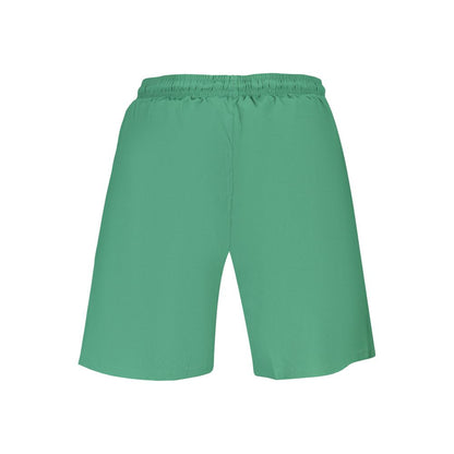 Swim Shorts by Fila for men in polyester green & print features an dramatic silhouette that defines the luxurious aesthetic and refined cut of the Men's Polyester Swim Shorts.