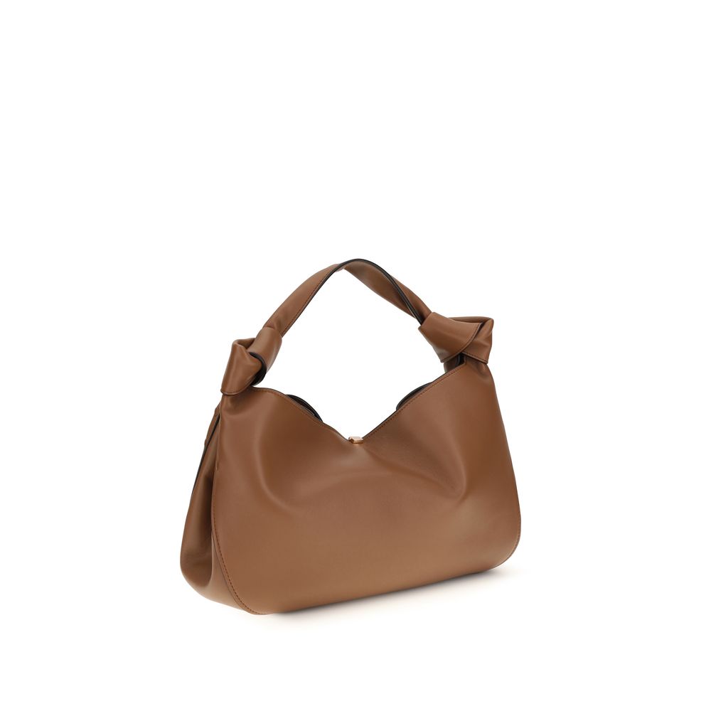 Mini Shoulder Bag by Gabriela Hearst for women in lamb leather brown & silver features a enviable silhouette, showcasing a secure buckle, ample external-pockets, and enviable shoulder-strap for a enviable finish.
