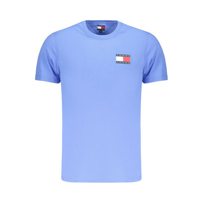 Tommy Hilfiger Men's Crew Neck Cotton Activewear T-Shirt - Azzurro Print