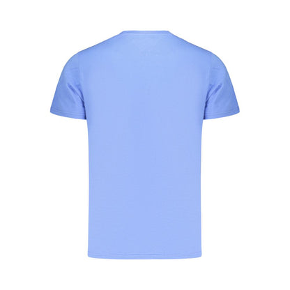 Tommy Hilfiger Men's Crew Neck Cotton Activewear T-Shirt - Azzurro Print