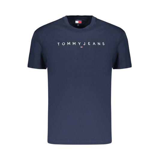 Tommy Hilfiger Men's Crew Neck Cotton Activewear T-Shirt - Blue