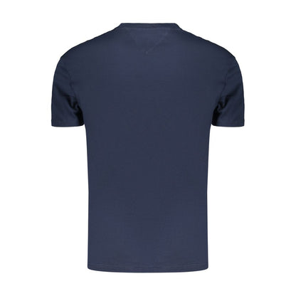 Tommy Hilfiger Men's Crew Neck Cotton Activewear T-Shirt - Blue