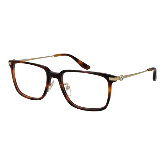 Eyeglasses Frames by BMW for men in plastic brown features an refined silhouette, showcasing the refined brown coloured frame and sophisticated full-frame frame design.