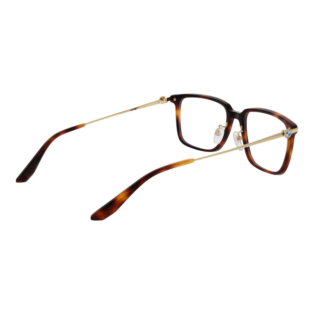 Eyeglasses Frames by BMW for men in plastic brown showcases a refined full-frame frame design with a refined brown coloured frame finish for a refined and sophisticated look.