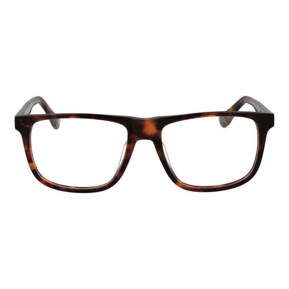 Eyeglasses Frames by BMW for men in plastic brown showcases a reflective silhouette, artfully incorporating a sophisticated brown coloured frame with a distinct full-frame frame design.
