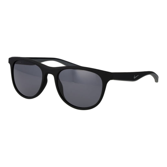 Sunglasses by Nike for unisex in plastic black features a sumptuous silhouette, showcasing a sumptuous full-rim round frame design in black coloured frame with high-performance non-polarized category-3-dark-tint lens.