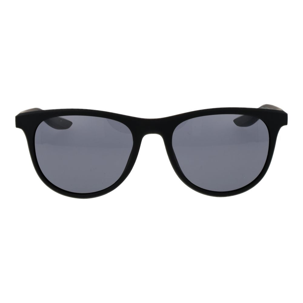 Sunglasses by Nike for unisex in plastic black features an ethereal full-rim round frame design with black coloured frame frames and non-polarized category-3-dark-tint lens for a ethereal finish.