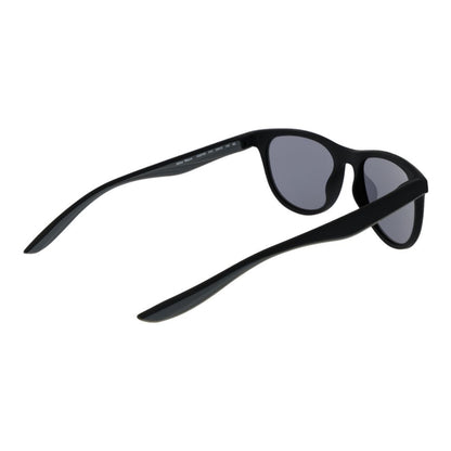 Sunglasses by Nike for unisex in plastic and black presents a sumptuous silhouette, featuring black coloured frame and full-rim round frame design with non-polarized category-3-dark-tint lens for a sumptuous look.