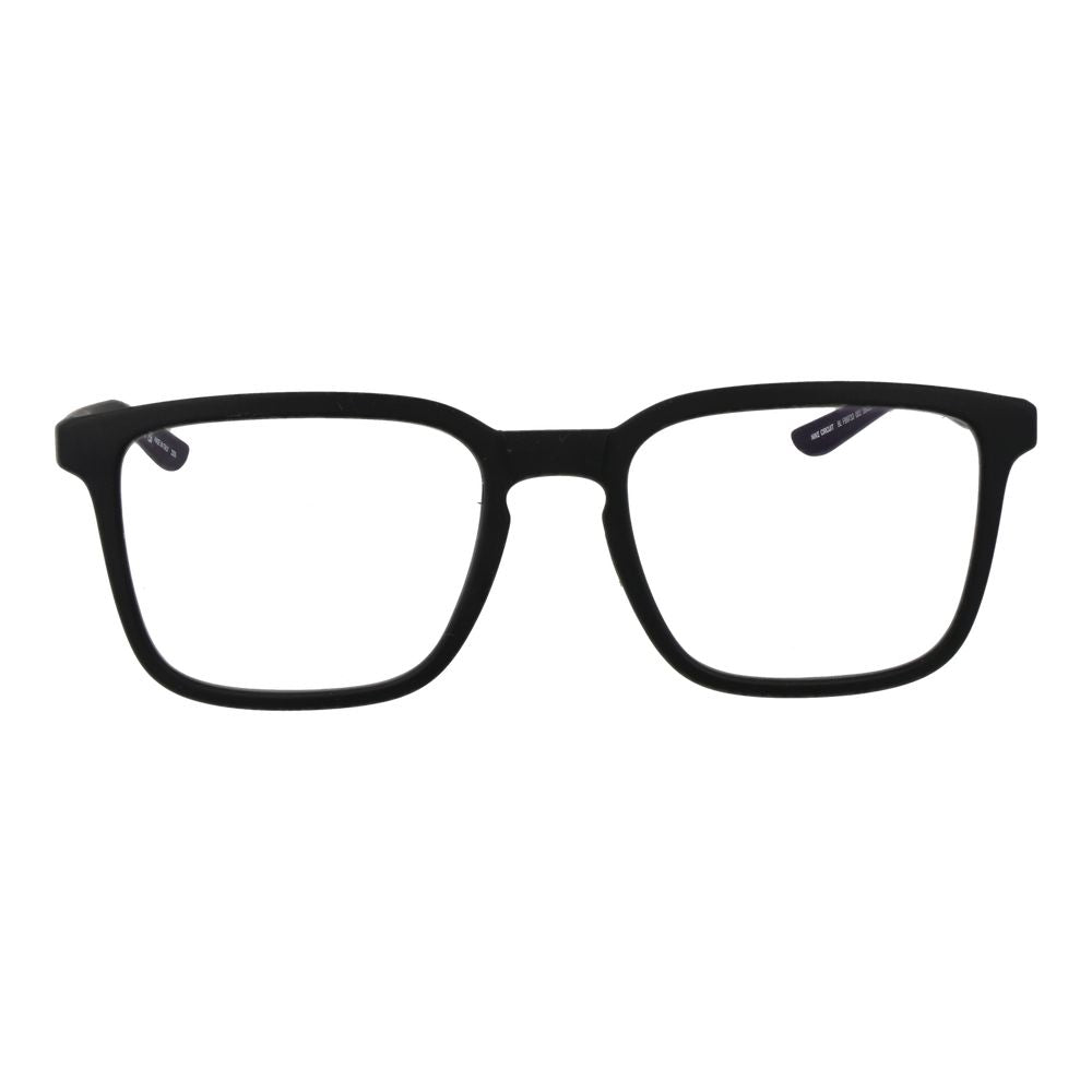 Sunglasses by Nike for men in plastic black features an ethereal rectangle full-rim frame design with black coloured frame frames and non-polarized lens for a ethereal finish.