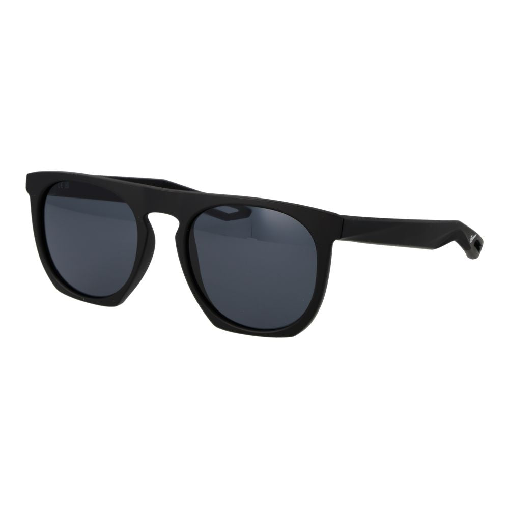 Sunglasses by Nike for unisex in plastic black showcases a ethereal silhouette, featuring black coloured frame full-rim panto frame design with non-polarized category-3-dark-tint lens for a ethereal finish.