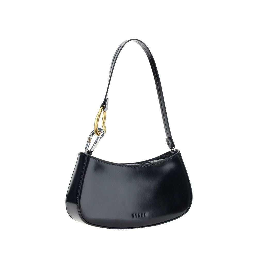 Shoulder Bag by Staud for women in bos taurus calf leather black features a effortless chic silhouette with a secure snap & hook, ample , and versatile shoulder-strap for a effortless chic finish.