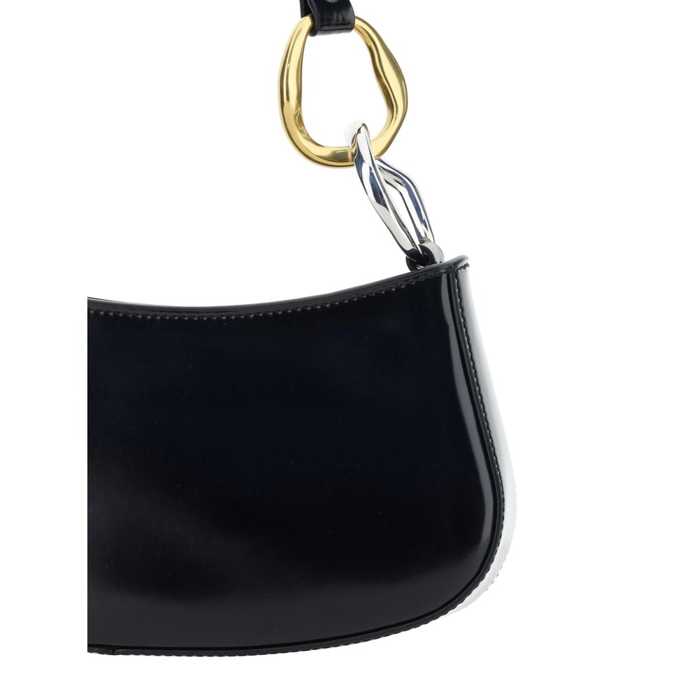 Shoulder Bag by Staud for women in bos taurus calf leather black showcases a enviable silhouette, artfully detailed with a secure snap & hook, organized , and versatile shoulder-strap for a enviable look.
