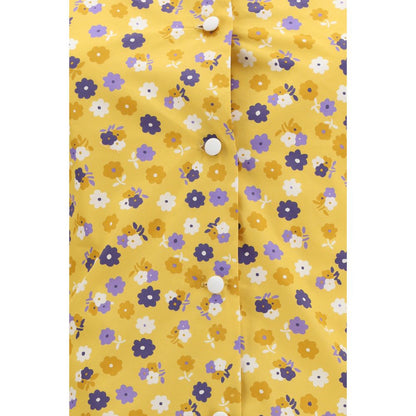 Miu Miu Bicolor Cotton Casual Dress