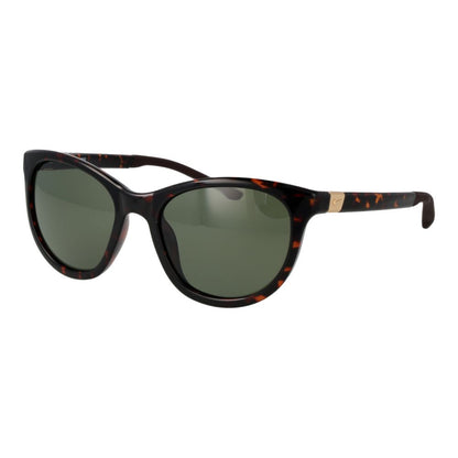 Sunglasses by Nike for women in plastic brown features an ethereal full-rim cat-eye frame design with brown coloured frame frames and non-polarized category-3-dark-tint lens for a ethereal finish.