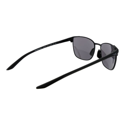 Sunglasses by Nike for men in metal and black featuring an opulent full-rim square frame design with a sophisticated black coloured frame finish and high-performance mirrored category-3-dark-tint lens.