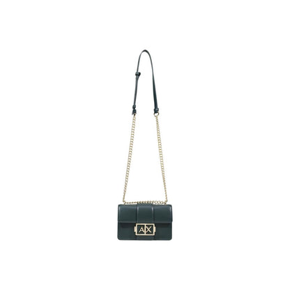 Large Messenger Handbag by Armani Exchange for women in polyester green & signature presents a ornamental silhouette, showcasing a secure , ample , and versatile adjustable-strap for a ornamental finish.