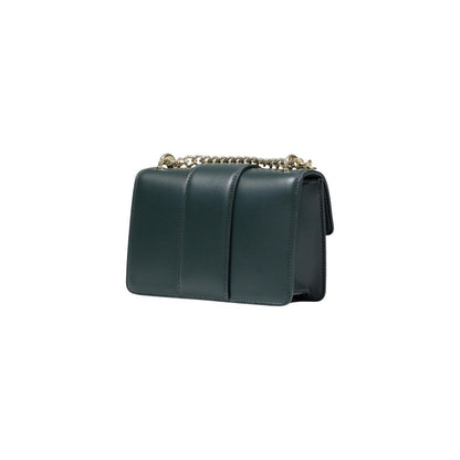 Large Messenger Handbag by Armani Exchange for women in polyester green & signature features a signature silhouette, showcasing a secure and signature with versatile adjustable-strap for a sophisticated look.