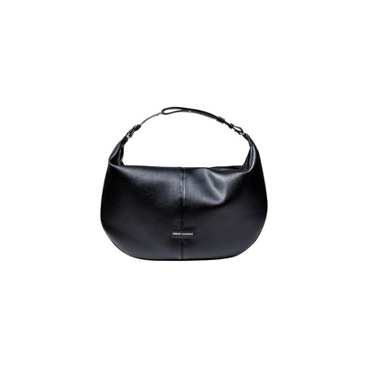 Armani Exchange Polyester Medium Shoulder Handbag - Black
