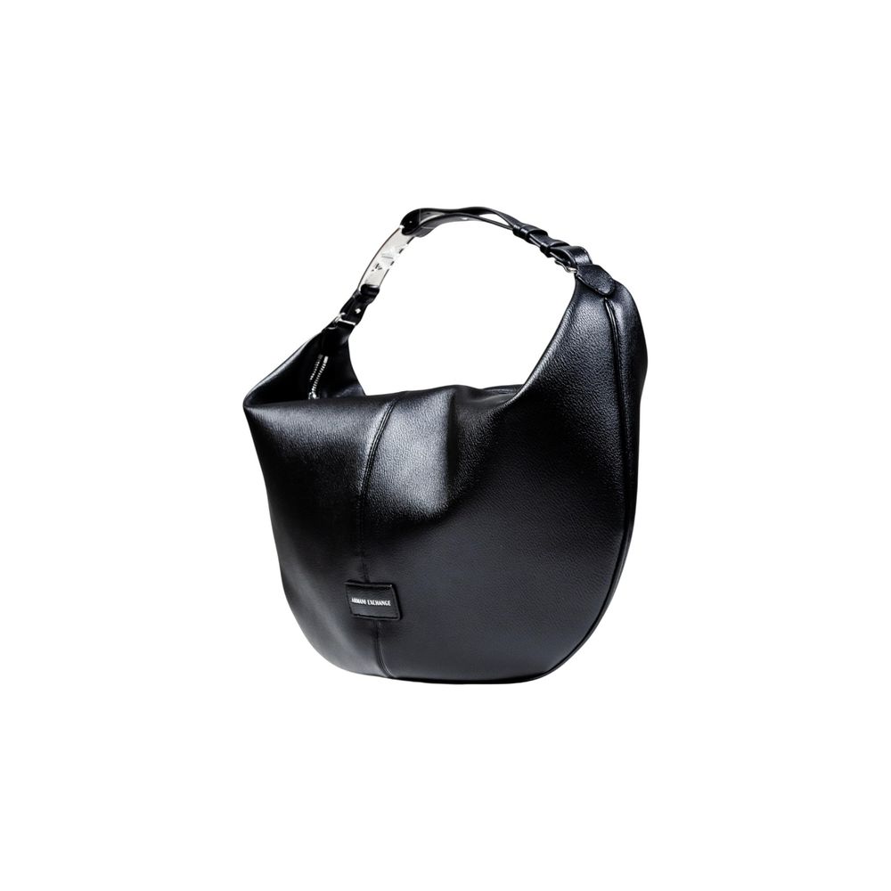 Armani Exchange Polyester Medium Shoulder Handbag - Black