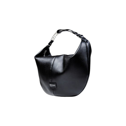 Armani Exchange Polyester Medium Shoulder Handbag - Black