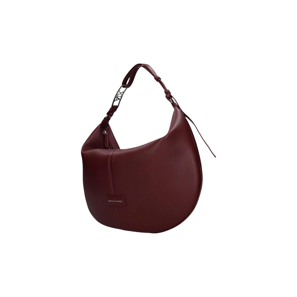 Medium Shoulder Evening Handbag by Armani Exchange for women in polyester burgundy features an refined silhouette, showcasing a secure , ample , and versatile shoulder-strap & adjustable-strap for a sophisticated refined aesthetic.
