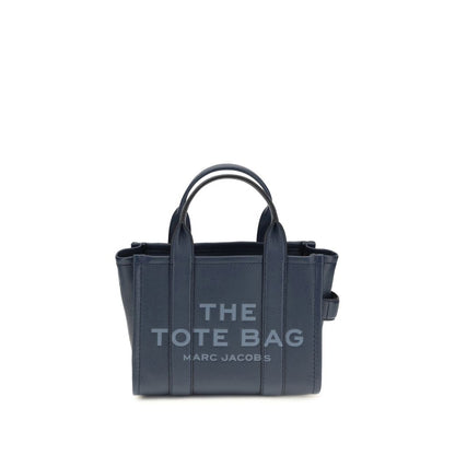 Small Crossbody Tote Handbag by Marc Jacobs for women in bos taurus calf grained leather blue & monogram features an refined silhouette, showcasing a secure , ample , and versatile crossbody-strap, shoulder-strap, handle & adjustable-strap for a sophisticated refined aesthetic.