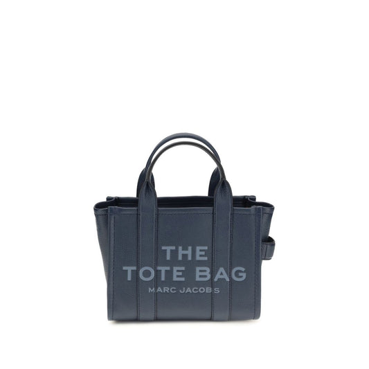 Small Crossbody Tote Handbag by Marc Jacobs for women in bos taurus calf grained leather blue & monogram features an refined silhouette, showcasing a secure , ample , and versatile crossbody-strap, shoulder-strap, handle & adjustable-strap for a sophisticated refined aesthetic.