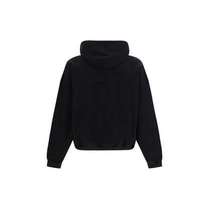 Sweatshirt Hoodie by Represent for men in cotton & carbon black showcases a city-ready silhouette, artfully detailed with a signature hooded neckline and for a city-ready finish.
