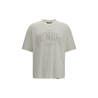 T-Shirt by Represent for men in cotton white showcases a dramatic silhouette, elegantly detailed with a dramatic crew neckline and short-sleeve for a truly dramatic finish.